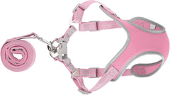 Dog Adjustable Harness, Dog Harness with Leash Soft Mesh Fabric Comfortable for Souvenir for Decorations for Pet for Gift (M Bust 51-61 Neck 43-51 Drawstring 150 * 2.0CM)