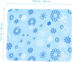 POPETPOP Pet Ice Mat Cooling Pad for Dog Cooling Pet Mat Paws Summer Ice Bed Large Indoor Dog Chill Pad Freezable Self Gel Cold Summer Blue PVC Composite Cloth