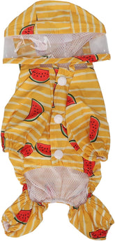 Dog Raincoat, Dog Rain Jacket, Dog Raincoat Hooded, Lightweight Puppy Raincoat Jacket Four Leg Design with Safety Reflective Stripe for Winter Cold Rainy Snowy Days (L)