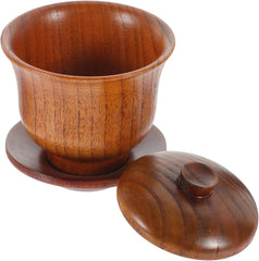 Traditional Chinese Tea Bowl Set with Lid Wooden Tea Cup for Home Office Multi-use Mug for Oolong Compact Portable Design for Entertaining Guests