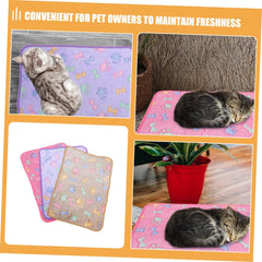 Happyyami 3pcs Washable Dog Blanket Soft Fleece Pet Bed for Small Dogs Cats Animal Blanket Comfort Safety