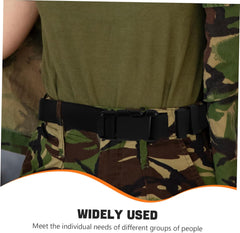 Beaupretty Mens Stretch Hiking Belt Adjustable Elastic Webbing Belt for Outdoor Activities Comfortable Non-metal Buckle Design for Men and Women