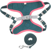 Reflective Dog Vest Harness with Leash Comfortable for Medium to Large Dogs Stylish Design Dark and Outdoor Adventures