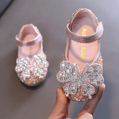 Dress Shoes for Girls,Girls Baby Infant Crystal Princess Shoes Bling Pearl Sandals Shoes Kids Dancing Shoes Gift