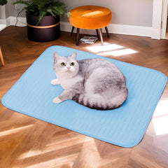 Cooling Blanket Dogs - Wear Resistant Pet Ice Pad - Pet Bed, Ice Mat, Dog Cooling Mat | Dog Cool, Summer Supplies Pad, Breathable Cat Cool Bed, Foldable for