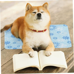 PET Cooling Mat for Dogs and Cats Multi-Functional Gel Cooling Pad Heat Dissipation Cushion for Summer Non-Slip Washable PET Bed Mat