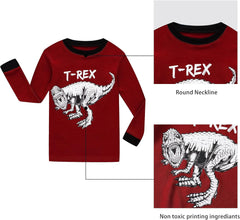 KikizYe Little Big Boys Girls Pajamas Set Kids PJs 100% Cotton Sleepwear