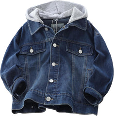 ABALACOCO Boys Basic Coats Denim Jacket Button Down Jeans Jacket Top Jeans Casual Outerwear 5-14T