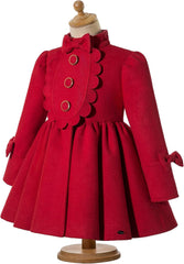 Pettigirl Little Girl Autumn Winter Navy Blue Fashion Jacket Coat Kids Vintage Warm Trench Outerwear Outfit