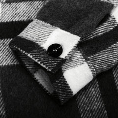 Beaully Women's Flannel Plaid Shacket 2025 Fall Outfits Long Sleeve Button Down Shirts Jacket Coats with Side Pockets