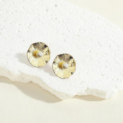 Vintage Flower Pearl Ring for Women Floral Statement Ring Elegant Party Jewelry Gift