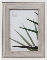 Kiera Grace Rustic & Modern Decorative Wall & Tabletop Easton Picture Frame For Home & Office, 5" x 7", Beige