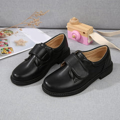 sfdgfhyf 8-14Years Little Kid Antislip Shoes Fashion Summer Autumn Boys Leather Shoes Boots Thick (Grey, 9-9.5Years Big Kids)