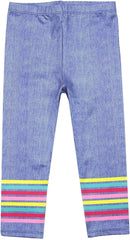 Deux par Deux Girls' Denim Look Capri Leggings The Cockatoo Edit, Sizes 4-12