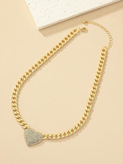Rhinestone Heart Chain Women Parties Present