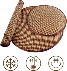 ool Pet Pad - Natural Bamboo Mat for Dogs & Cats, Breathable & Waterproof, Scratch-Resistant & Odorless, Anti-Static Pet Bed Mat for Summer Heat Relief, Easy to Clean (7.8in)