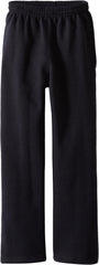 Soffe Boys 8-20 Open Bottom Heavy Weight Pocket Sweatpant, Black, Small