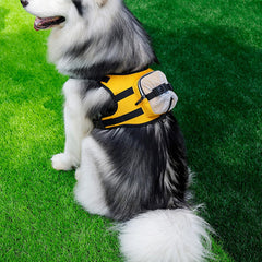 Dog Harness Backpack Vest Adjustable Training Vest Pet Strong Training Walking Swimming Hiking Backpack