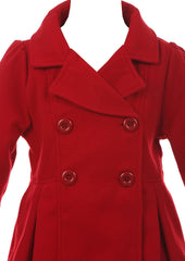 Dreamer P Big Girls Long Sleeve Collar Button Flower Girl Coat Jacket Cover Outerwear 2-16