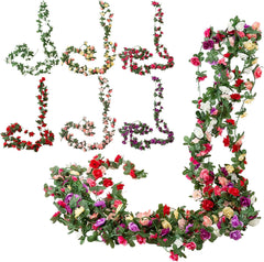 Spring Easter Artificial Flowers for Decoration Artificial Plants OutdoorArtificial Peony Vine Flowers Garland Hanging Silk Plants Vine for Wedding Arch Party Garden Home Bedroom Office Wall(n201)