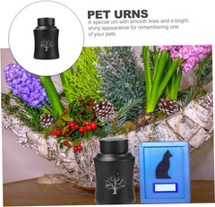 Stainless Steel PET Urns for Ashes Sealed Dog and Cat Memorial Cinerary Box Small PET Cremation Urn for Keepsakes