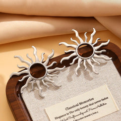 Trendy Sunflower Earrings Silver Dangle and Stud Styles Jewelry