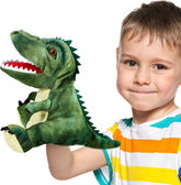 Dinosaurs Plush Toys, Dinosaur Hand Puppets Kids Toys,Stuffed Animals Plush Toys Interactive Games for Boys Girls Age 4 5 6 7 8