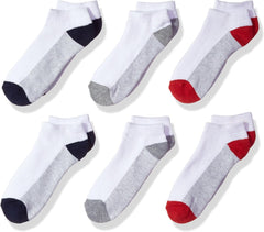 Fruit of the Loom Boys' 6 Pack No Show Socks
