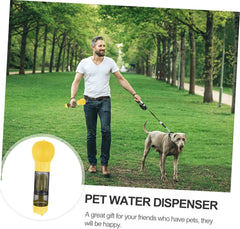 Portable Pet Water Dispenser Food Container and Waste Bags Travel Feeder for Cats and Dogs Lightweight and Compact Design and Travel