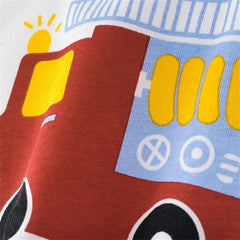 Toddler Kids Baby Boys Girls Cars Print Short Sleeve Crewneck T Shirts Tops Tee Clothes for Fashion Summer Tee