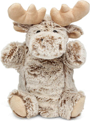 DolliBu Moose Plush Hand Puppet - Super Soft Stuffed Animal Hand Puppet Moose Toy for Kids, Educational Puppets for Teaching Wild Animals for Toddlers