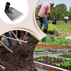 Manganese Steel Hoe Head - Heavy Duty Garden Digging Tool, Durable Edge Weeding Hoe | Hand Tools Manganese Steel Cultivator Replacement Parts, Versatile Farming and Landscaping Hand Tool, Effici