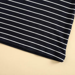 Kids Fashion Tops 2 to 6 Years Toddler Baby Boys Spring Autumn Summer Striped Cotton Short Sleeve T Shirt