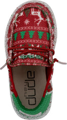 Hey Dude Wendy Toddler Jolly Jingle Size C5 | Toddler's Shoes | Kid's Slip On Loafers | Comfortable & Light-Weight