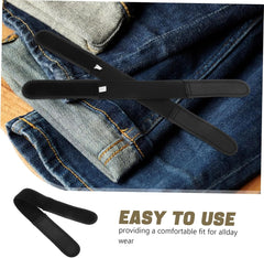 BESPORTBLE Buckleless Belt for Men and Women Elastic Stretch Waistband Fastener for Jeans and Casual Outfits