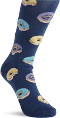 Hot Sox Boys' Big Food Novelty Casual Crew Socks, Dark Blue, 10-13 (S/M)