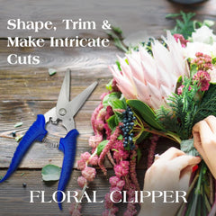 Flower Clippers, Garden Shears with Sharp Blades, Trimming Shears for Plants, Flowers and Trees, Must-Have Designing and Gardening Hand Tools