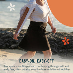 RipSkirt Hawaii Length 2 - Wrap Skirt for Women - Quick Dry Swim Cover-Up for Beach, Travel with Pocket