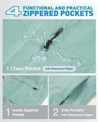 33,000ft Packable Rain Jacket Women Lightweight Waterproof Raincoat with Hood Cycling Bike Jacket Windbreaker