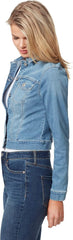 Jessica Simpson Womens Plus Denim Stretch Denim Jacket