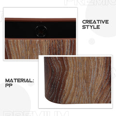 ARTIBETTER Mini Desk Trash Can 6L Compact Waste Basket for Office Home Lidless Small Garbage Bin for Bathroom and Kitchen Cute Countertop Wastebasket