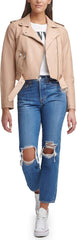 Levi's Women's Belted Faux Leather Moto Jacket (Regular & Plus Size)