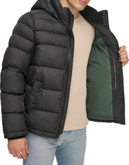 Tommy Hilfiger Men's Down Alternative Hooded Puffer Jacket (Standard and Big & Tall)