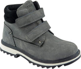 TZJS Kids' Hiking Work Boots for Boys Girls, Waterproof Outdoor Ankle Boots with Hook and Loop