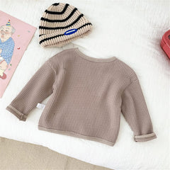 Kids Toddler Boys Long Sleeve T Shirt Solid Color Tops Fall Casual Tee