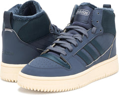 adidas Unisex Break Start Mid Top Winterized Sneaker, Black/Grey/Black, 3.5 US Men