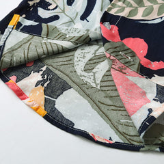 Toddler Summer Kids Boy Casual Clothes Short Sleeve Floral T Shirt Beach Shirt Tops Outwear Kids Top