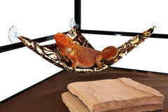 Hammock for Bearded Dragons, Tanzania Mozaic Fabric with Suction Cup Hooks