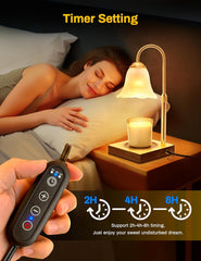 DORESshop Candle Warmer Lamp, Electric Candle Lamp Warmer with 2 Bulbs, Dimmable for Jar Candles, Ideal Gifts for Mom