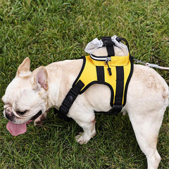 Dog Harness Backpack Vest Adjustable Training Vest Pet Strong Training Walking Swimming Hiking Backpack